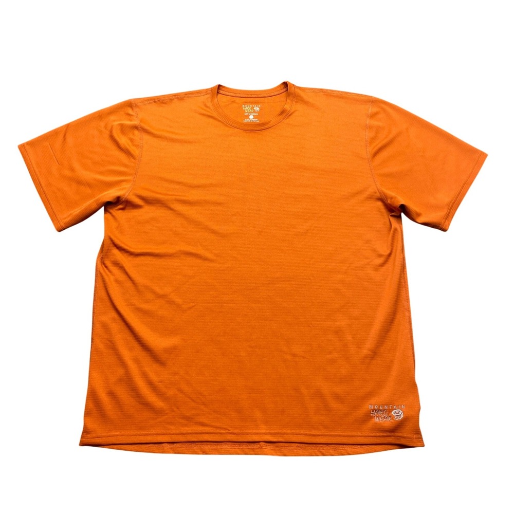 Mountain Hardwear Mens Wicked Tech Short Sleeve T-Shirt Orange Large OM0485
